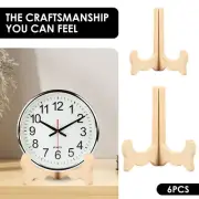 6 Pcs Plate Stands for Display Wood Plate Holder Decorative Picture Frame↗