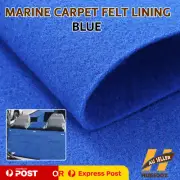 Blue Bass Boat Pontoon Carpets Deck Cover Underlay Felt Lining All Season 2Mx8M