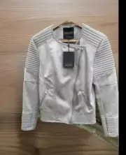 Decjuba Yazmin PU Biker Jacket NWT Size 14