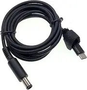 Premium USB Type-C to DC 7.4mm*5.0mm Adapter Cable USB-C PD 3A 65W Fast Charging Power Supply Cord 7.4 * 5.0mm for HP DELL Notebook Laptop (for Dell)