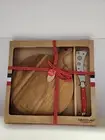 Marie Claire Laguiole Paris Wooden Board And Cheese Knife Set