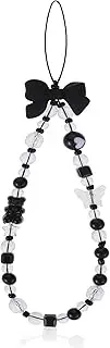 salbsever Cute Phone Charms Phone Beaded Wrist Strap Butterfly Y2K Beaded Phone Bracelet Strap Cell Phone Lanyard Strap Wrist Beads Chain Cool Phone Charm for Phone Bag Keychain Camera Decor, 4.57