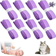 qianduoduo Pack of 8 4.5 m Nappy Bin Refill Cassettes, Environmentally Friendly Odour Proof Refill Cassettes Compatible with Angelcare, for Litter Locker, for LittyCat, for Chicco, for Sprout (Purple)