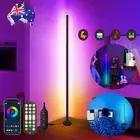 RGB Colour Changing LED Corner Floor Lamp Modern Atmosphere Night Light +Remote