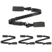 Nevenka Strong and Thick Ski Straps 4 Packs with Cushioned Fastener Tape Strap Loop for Adults-D Black