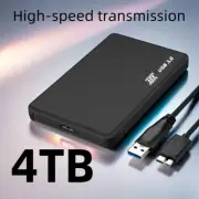 4TB External Hard Drive with USB 3.0 Portable Speedy HDD Expansion Data Transfer