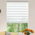 Fixed 64" H x 36" W Zebra Roller Window Blinds,Custom Cut to Size,Roller Blinds