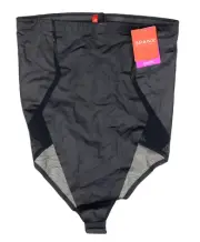 Spanx L73712 Womens Black Haute Contour High-Waisted Thong Shaper Size M