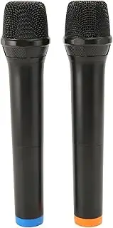 2pcs Wireless Microphone USB Dynamic Cordless Microphone Portable Handheld Microphone with 2.4G Receiver, Strong Compatibility, Plug and Play, Wireless Design, Clear Sound for