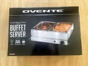 Ovente Electric 2-Tray Buffet Server, Brand New