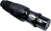 Speaker Plugs - Copper XLR Plug Speaker Cable Connectors | Small Microphone Audio Socket, Audio Plug Adapter for Home Theaters Connecting Audio