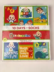 Cocomelon Toddler Boys Girls 10 Days of Socks NWT Advent Calendar