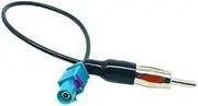 Suesacy Universal Fakra to DIN Car Stereo Radio Aerial Adaptor Mast Antenna Adapter