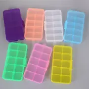 Multi purpose Hard Case for Adjustable Jewelry Pills Storage with 10 Grids