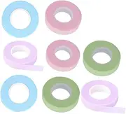 NOLITOY 8rolls Isolation Tape Fabric Lash Tape Grafting Eyelash Cotton Stalk Tapes Tape for Eyelash Extension Eyelash Tapes Pink Tape Lashes Tool White Lash Tape White Tape Cotton Stem