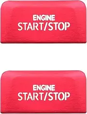 ISTOVO 2X Car Engine Start Stop Button Switch Cover Trim for-Golf 8 MK8 at Accessories 2020 2021 Red