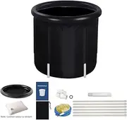 Inflatable Bath Tub for Adults, Portable Ice Bath Tub Foldable Bathtub for Ice Bath, Outdoor Cold Plunge Tub Standing Bathtub with Accessories