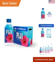 FIJI Artesian Water - Double Electrolytes, Soft Smooth Taste - 330 mL Pack of 36