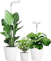 LED Plant Lamp, 72 LEDs Full Spectrum Plant Grow Lights for Indoor Plants, 160cm Large Grow Light with 360° Gooseneck 3 Color Modes, 3/9/12-Hour Timer, 10 Brightness Levels, Height Adjustable