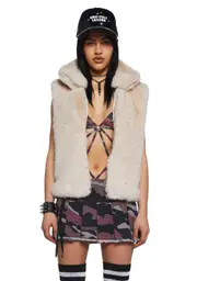 Pretty Gritty Faux Fur Vest