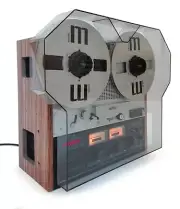 NEW Grey Dust Cover with Reel Extensions for TECHNICS Tape Recorder RS Series