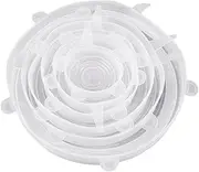 Daseeme 6 Pack Silicone Stretch Lids Reusable Silicone Food Cover 6 Different Sizes Strechable Seal Lid Food Storage and Fresh Keeping for Fridge Microwave