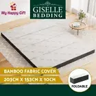 Giselle Bedding Foldable Mattress Folding Foam Mattresses Camping QUEEN Bamboo