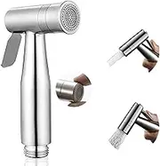 Handheld Bidet Sprayer for Toilet, Soosi Dual Mode Spray Head (Jet/Soft) Baby Cloth Diaper Sprayer Bidet for Toilet Stainless Steel Bathroom Hand Held Muslim Shattaf (Bidet Sprayer Head Only)