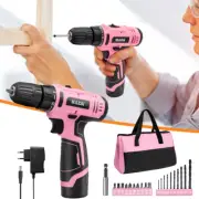 12V Cordless Drill Electric Screwdriver Mini Rechargeable Power Driver Drill Kit