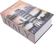 SEWACC Secret Lock Box with Keys Faux Book Safe for Discreet Storage of Cash Jewelry and Valuables Lightweight Durable Design for Home Travel Hidden Compartment Storage