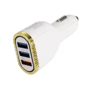 2PCS QC3.0 3.5A Blue Indication Light Fast Charging Car Charger For iPhone 8Plus XS 11Pro Huawei P30 Pro Xiami Mi9 9Pro S10+ Note10 WHITE COLOR
