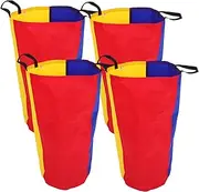 HEALSOPTHY 4pcs Jumping Bag Construction Kit Cars Jump Sacks Remote Control Car Dinosaur Sack Race for Boys Car Robot Car Track Racing Sacks Jumping Sack Cloth