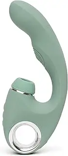 Lovehoney Pulsing G Spot Vibrator & Clit Sucker Stimulator | Dual Stimulation Silicone Vibrating Dildo for Women | Clitoral Suction Adult Toy | Sexual Pleasure Massager Tool | Sex Toys for Couples