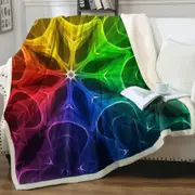 Colorful Illusion Throw Blanket