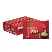 Ramen Express Chef Woo Beef Flavor Ramen Noodles 24PK Kosher Vegetarian MSG Free