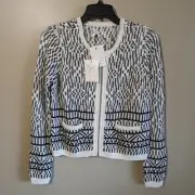 Joie Jacolyn Zip Up Cardigan Knit Sweater Jacket XS