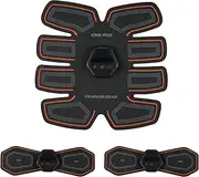 Oimzzr Smart Abs Stimulator Abdominal Muscle Toner Abs Muscle Trainer 10 Modes 20 Levels in ity Body Fitness Shaping Massage Patch Unisex Built-in Rechargeable Battery