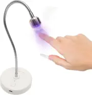 Compact Gooseneck UV Nail Light - Professional Quality Gel Curing at Home