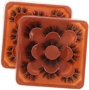 BESTYASH 2 Sets Lightweight Fluffy Cluster Eyelashes for Asian Eyes Natural Look DIY Lash Extensions Compact and Easy Application Durable Design for Glamorous Occasions