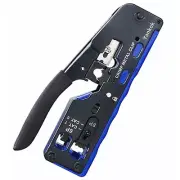 RJ45 RJ12 RJ11 Modular Crimper for CAT5/5e CAT6 Unshielded and CAT6a CAT7 Shi...