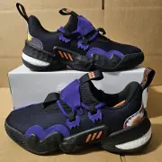 Adidas Trae Young 1 Black Team College Purple Shoes GZ4627 Men's Size 9
