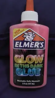 Elmers Glow In The Dark Glue 147mL - Pink Free Post