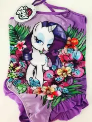 Girl Kid Children Purple My Little Pony Swim Swimmer Bather Swimwear Dress togs