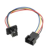 PWM Fan Extension Cable 4Pin Male to 6pin Female Connectors Converter for PC Cooling & Case Fans 15cm Length 24AWG Wire Multicolor
