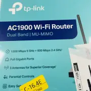 TP-Link Archer A8 Wi-Fi 5 IEEE 802.11ac Ethernet Wireless Router AC1900 • New