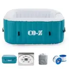 CO-Z Portable Inflatable Spa Hot Tub Outdoor Bath Pool w Massage Jets 2-6 Adults