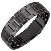3x Titanium Steel Bracelet for Men, Ultra Powerful 3500 Gauss, Wristband Braz...