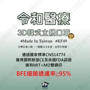 【令和口罩】KF94成人醫療3D立體10入-莫蘭迪綠(俊廷貿易/KF94/雙鋼印/醫療口罩/台灣製造/MIT/3D立體/防疫)