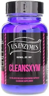 U.S. Enzymes CLEANSXYM 62 Vegetarian Capsules. Cleansing Supplement.