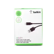 Belkin Mixit Micro USB to USB-A 3m Cable Charge Sync Black New F2CU012BT3M-BLK